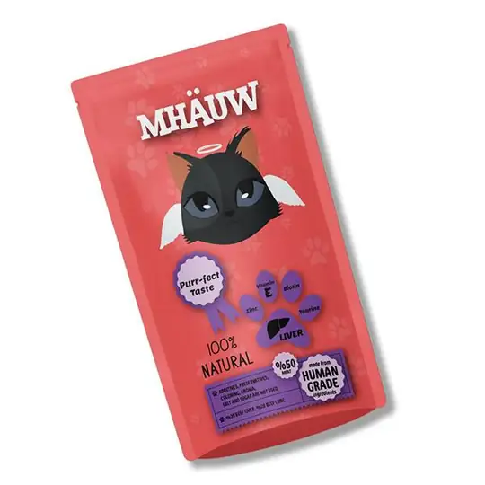 Mhauw Ciğerli Kedi Ödülü 80gr 2 Mhauw Ciğerli Kedi Ödülü 80gr 2